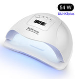 54W UV LED Nail Lamp with 36 Pcs Leds For Manicure Gel Nail Dryer Drying Nail Polish Lamp 30s/60s/90s Auto Sensor Manicure Tools